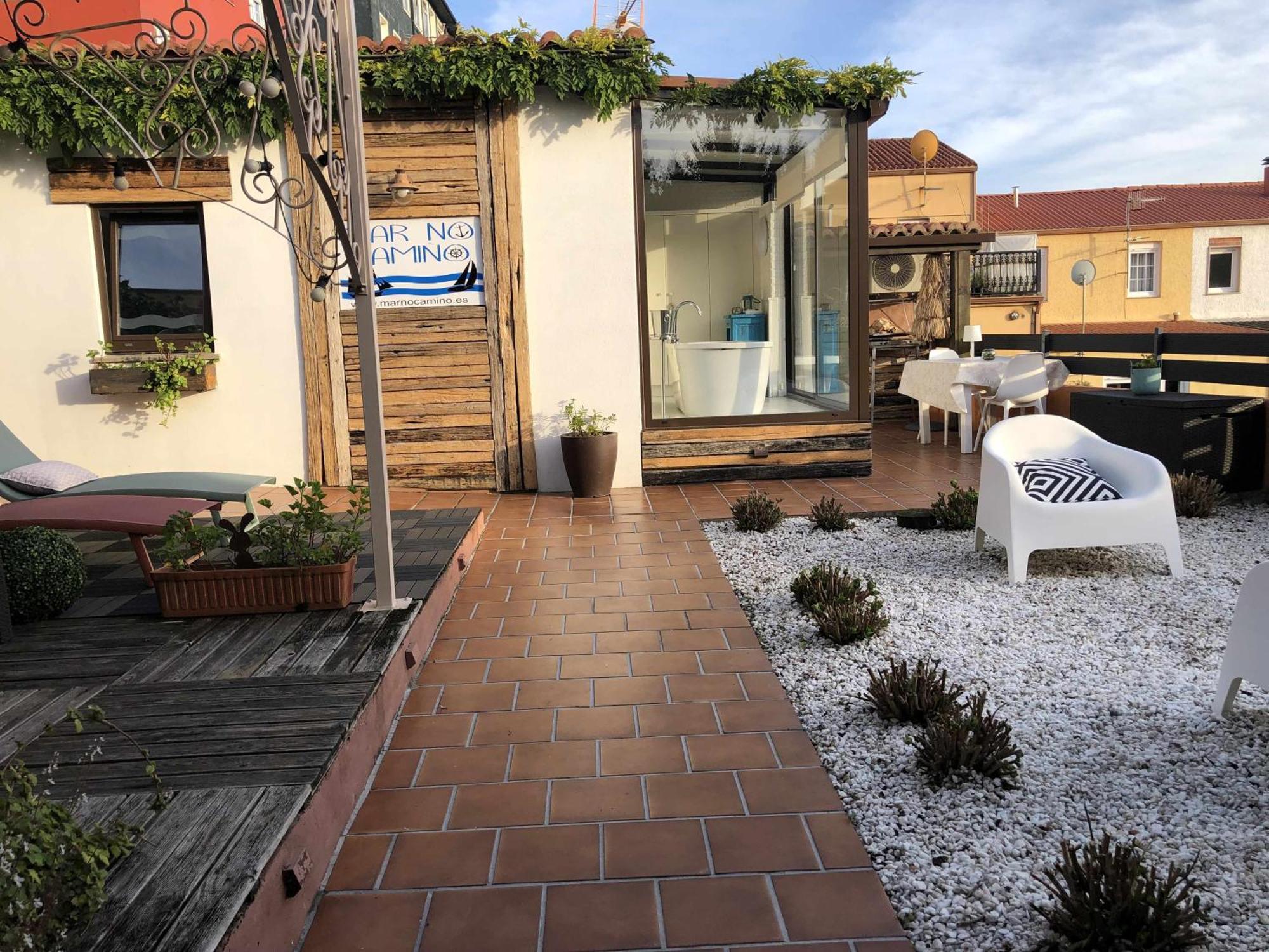 Mar No Camino Terraza Banera Con Vista Al Mar Villa Brens ภายนอก รูปภาพ